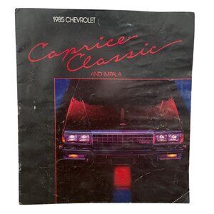 Vintage 1985 Chevrolet Caprice Classic Impala Sales Brochure Chevy Car Catalog